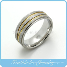 TKB-R0022 Fashion Imitation Jewelry Ring Stainless Steel New Gold Ring Models for Men